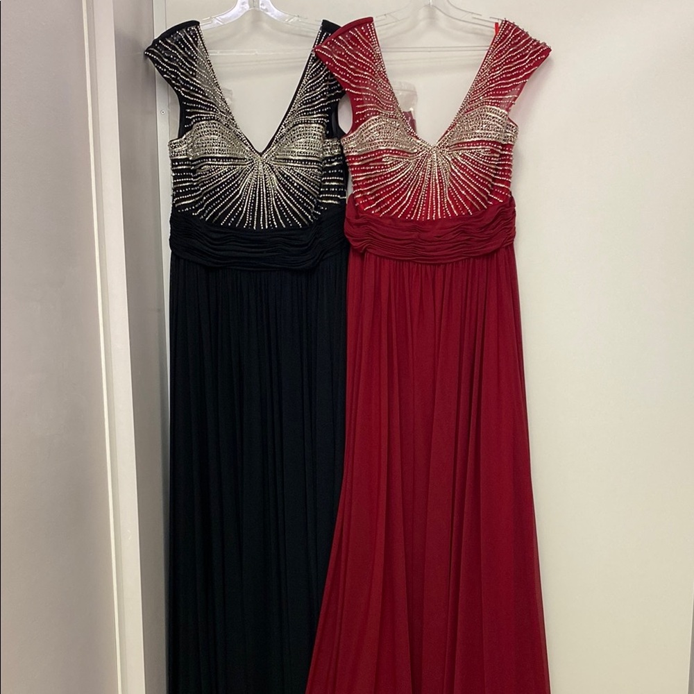 Burgundy or black prom dress